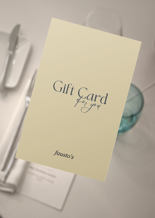 Fausto's Signature gift card